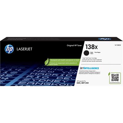 HP#138 Black Toner W1380X — HP