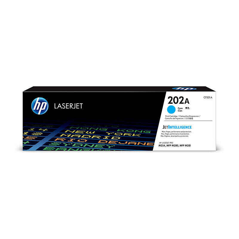 HP #202A Cyan Toner CF501A — HP