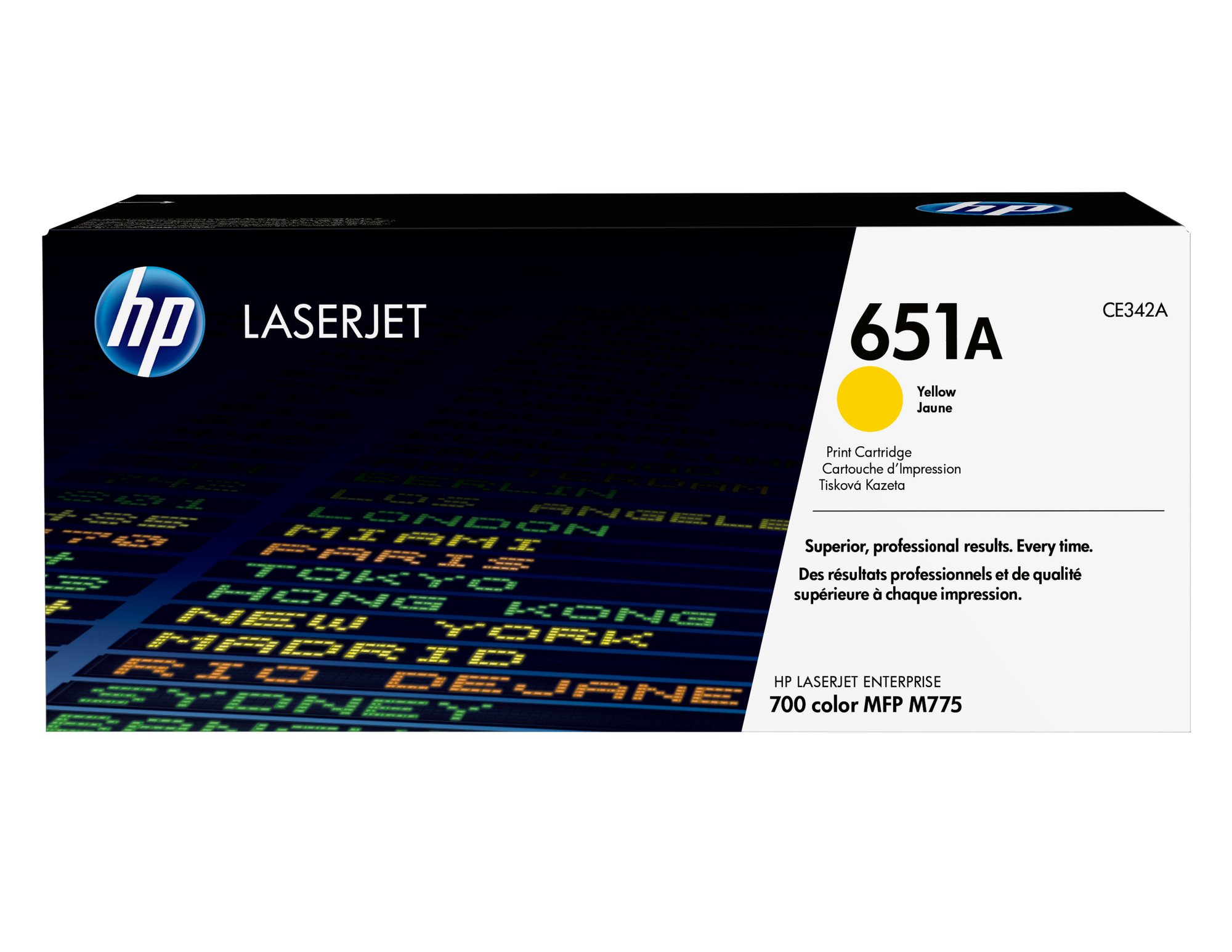 HP #651A Yellow Toner CE342A — HP