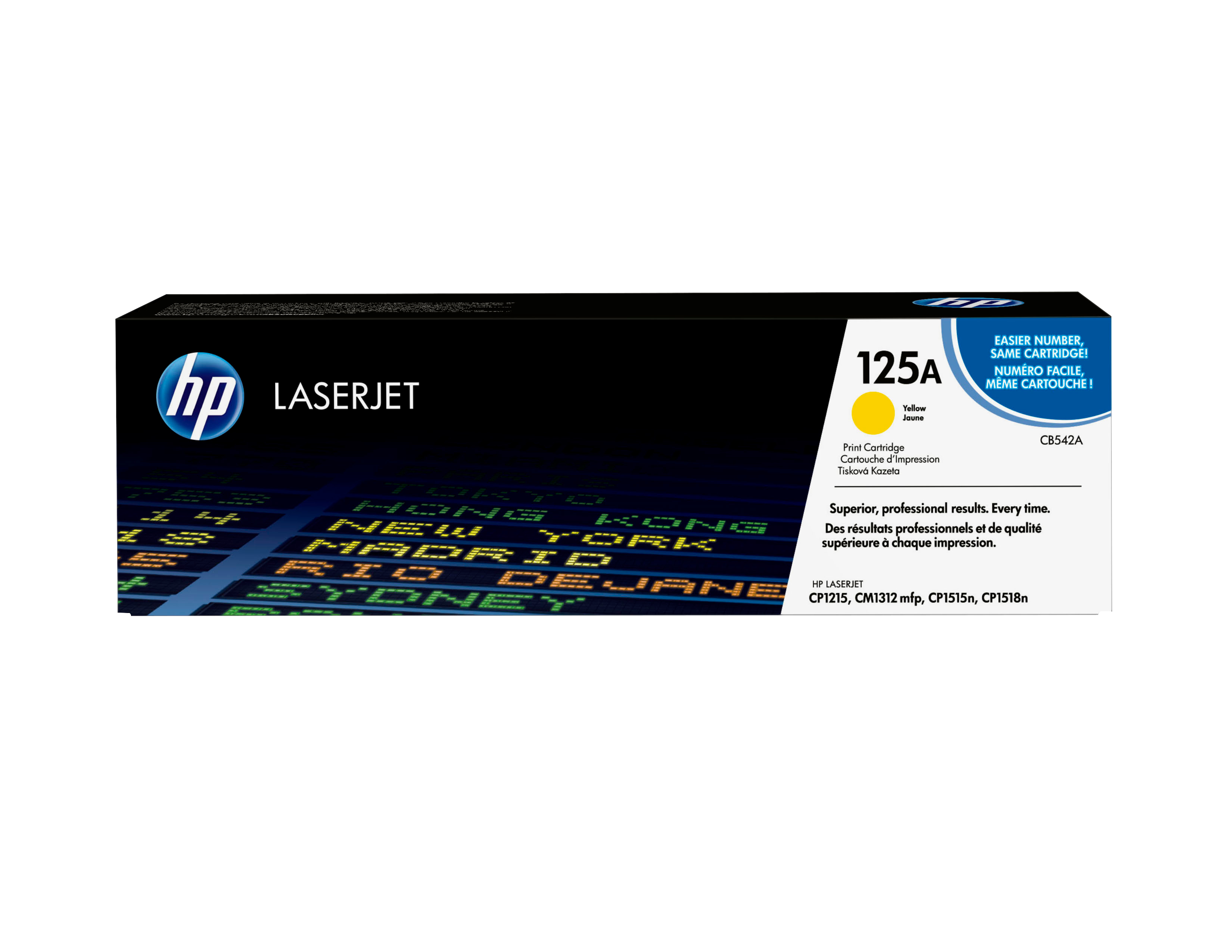 HP #125A Yellow Toner CB542A — HP