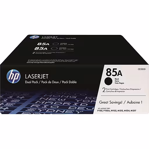 HP 85A Blk Ton Dual Pk CE285AD — HP
