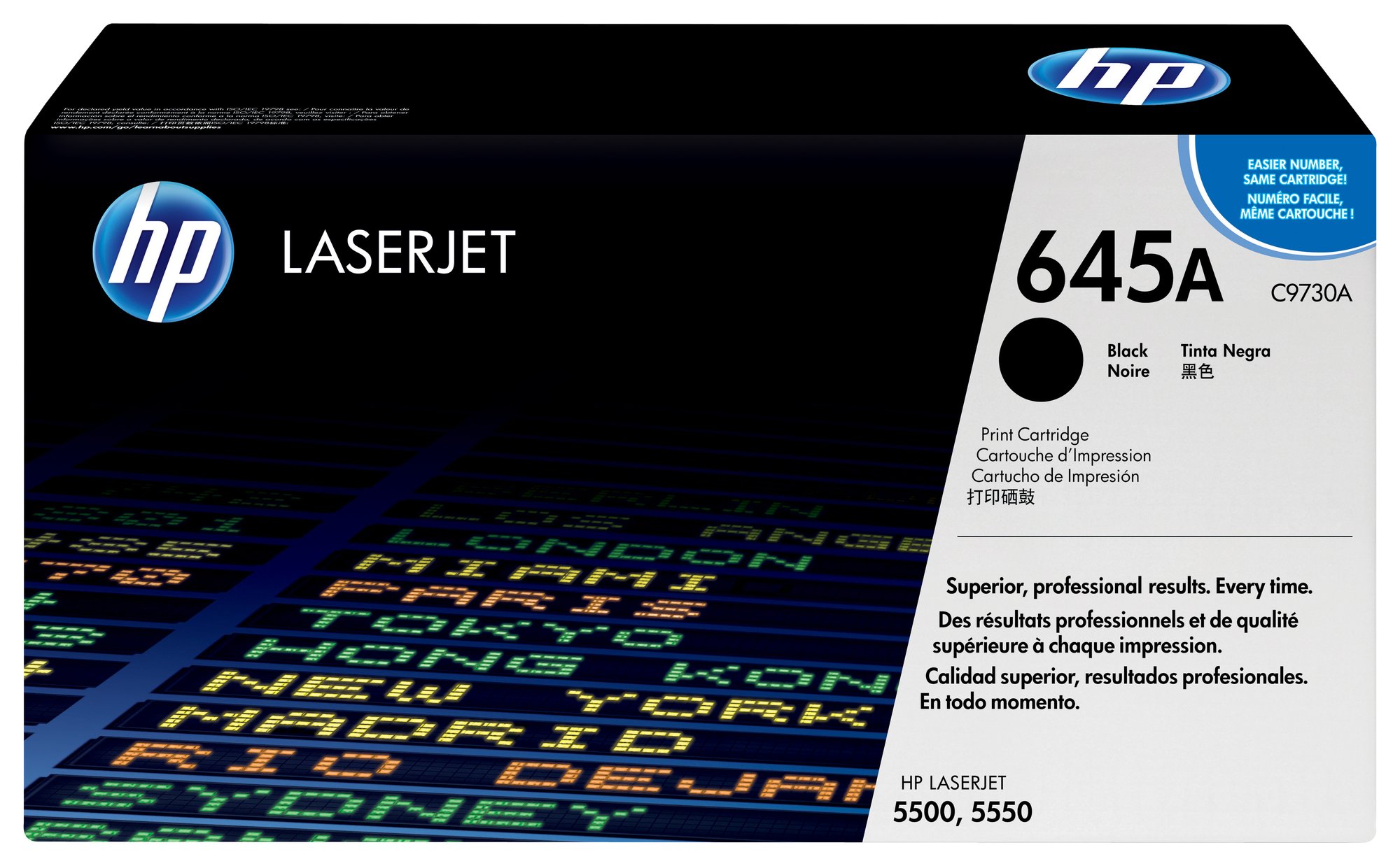 HP #645A Black Toner C9730A — HP