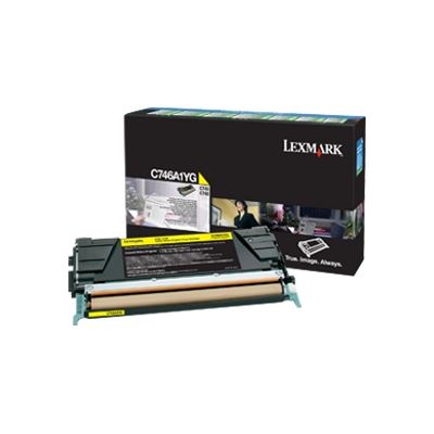 Lexm C746A1YG Yell Pre Cart — Lexmark
