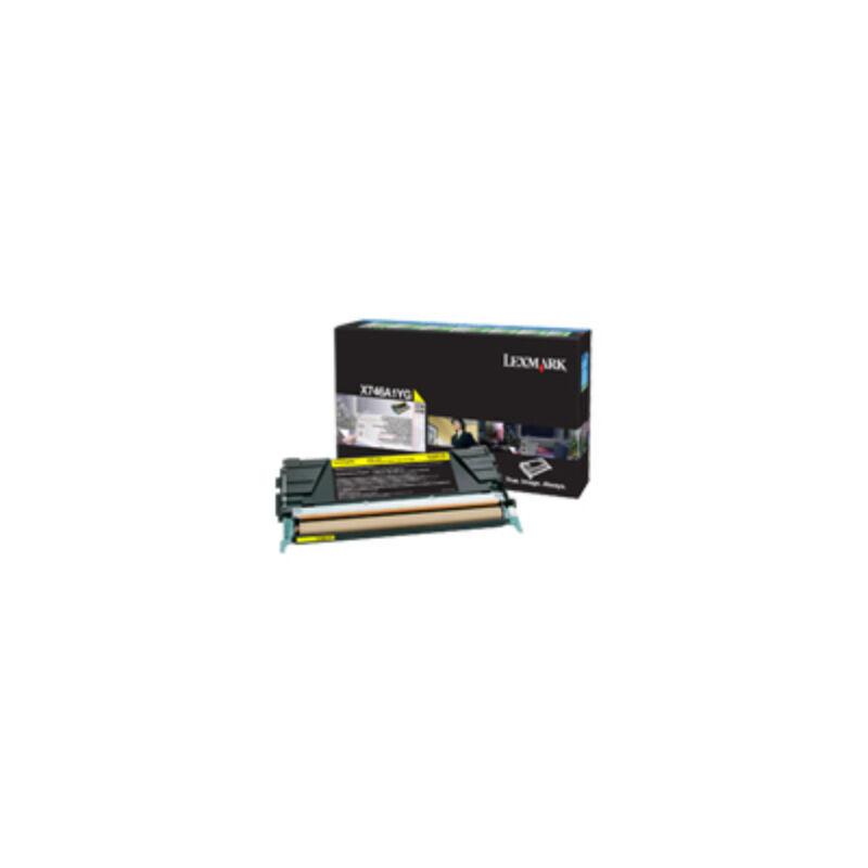 Lexm X746A1YG Yell Pre Cart — Lexmark