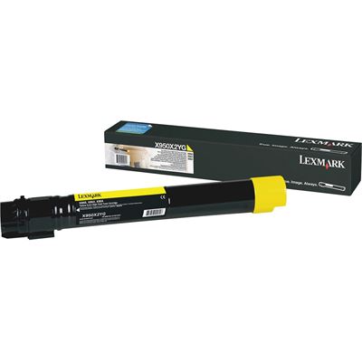 Lexm X950X2YG Yellow Toner — Lexmark