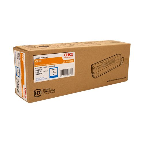 Oki C610 Cyan Ton 44315311 — OKI
