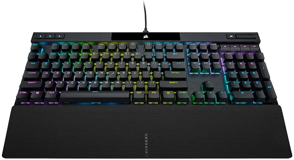 Corsair K70 RGB Pro Mechanical Gaming Keyboard Backlit RGB LED Cherry Mx Speed Silver Black Black Pbt Keycaps — Corsair