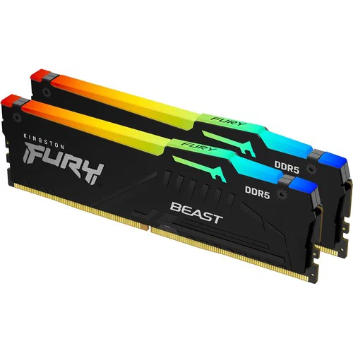 Kingston 32GB 5600MT/S DDR5 CL40 Dimm (Kit of 2) Fury Beast RGB Xmp — Kingston