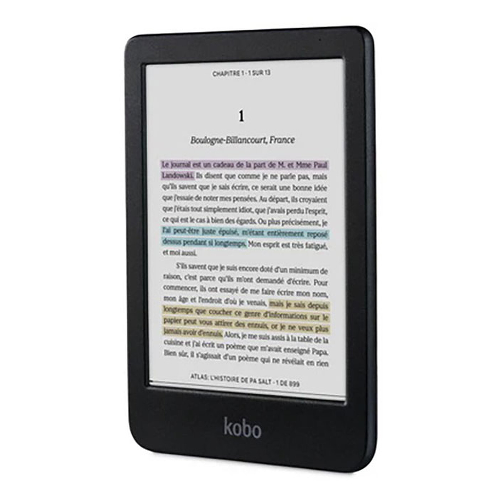Kobo Clara Colour Black 6" E Ink Colour Display Comfort Light Pro & Waterproof E-Reader — Kobo