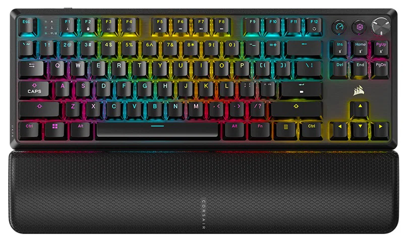 Corsair K70 Core Tkl Wireless RGB Mlx Red V2 Sound Dampening Rotary Dail Gaming Keyboard — Corsair
