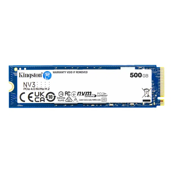 Kingston 500G NV3 M.2 Pcie 4.0 NVME SSD R/W 5000/3000 MB/S — Kingston
