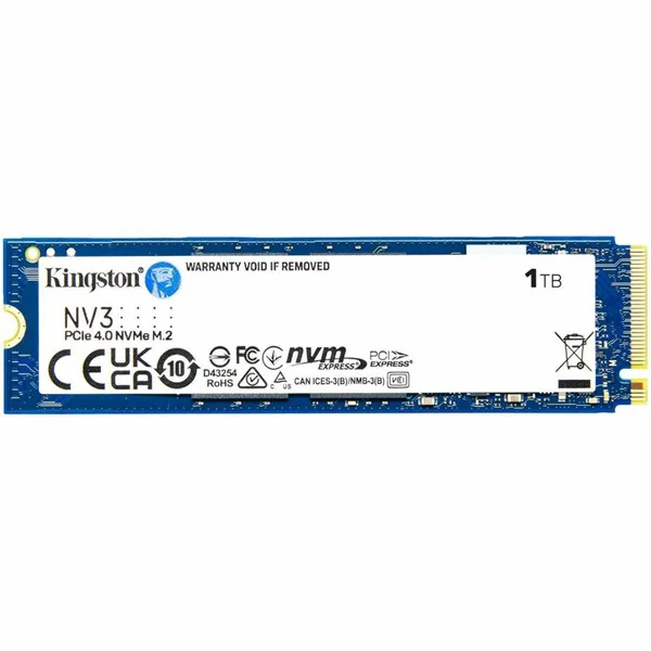 Kingston 1TB NV3 M.2 Pcie 4.0 NVME SSD R/W 6000/4000 MB/S — Kingston