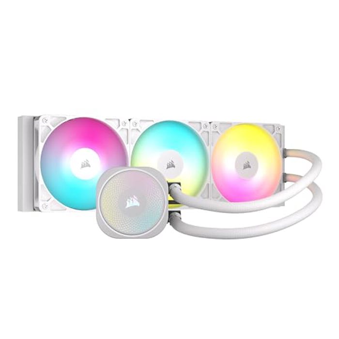 Corsair Nautilus 360 ARGB 360MM Radiator Liquid CPU Cooler White — Corsair