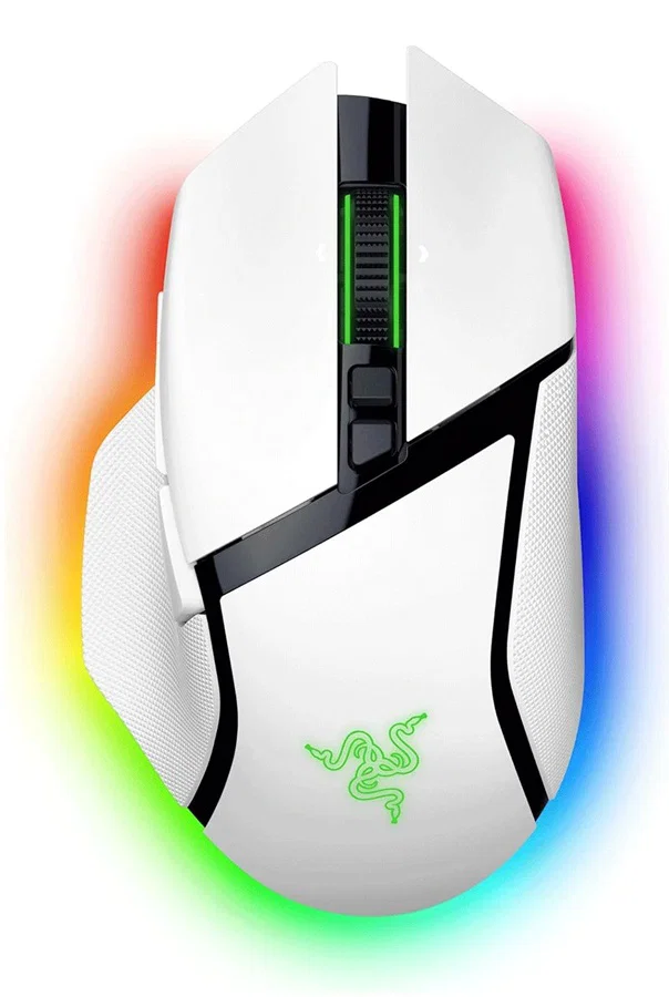 Razer Basilisk V3 Pro 35K - Ergonomic Wireless Gaming Mouse - White Edition — Razer