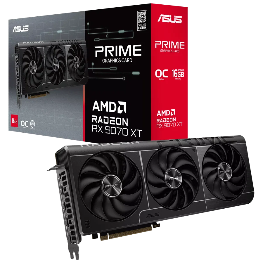 ASUS Prime-RX9070XT-O16G Graphics Card — Asus