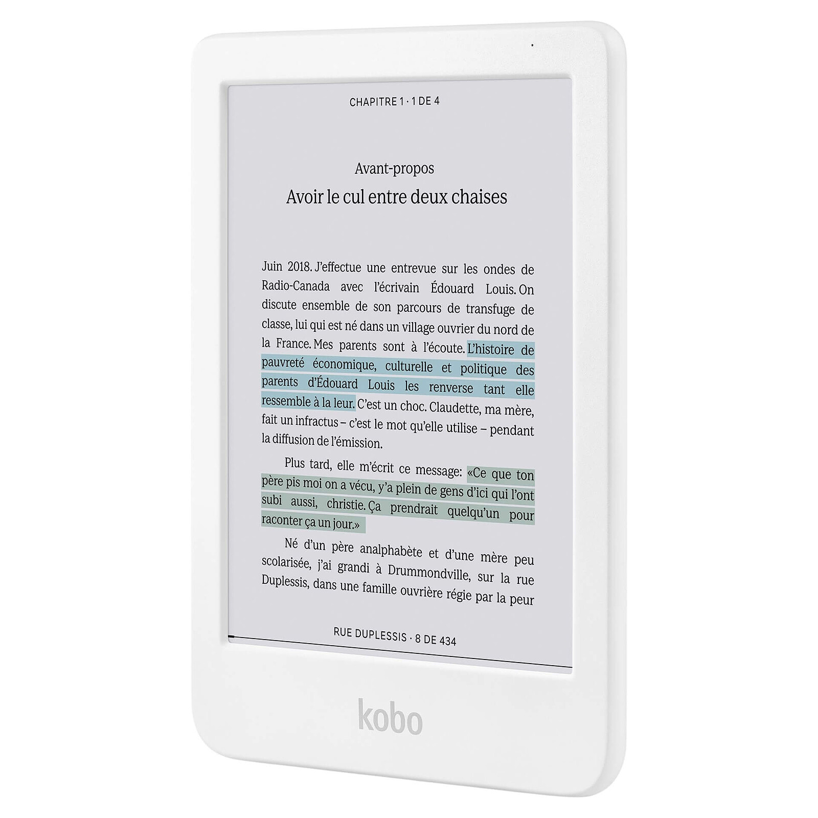 Kobo Clara Colour White 6" E Ink Colour Display Comfort Light Pro & Waterproof E-Reader — Kobo