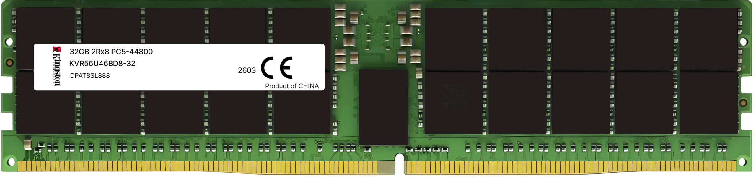 Kingston 32GB 5600MT/S DDR5 Non-Ecc CL46 Dimm 2RX8 — Kingston