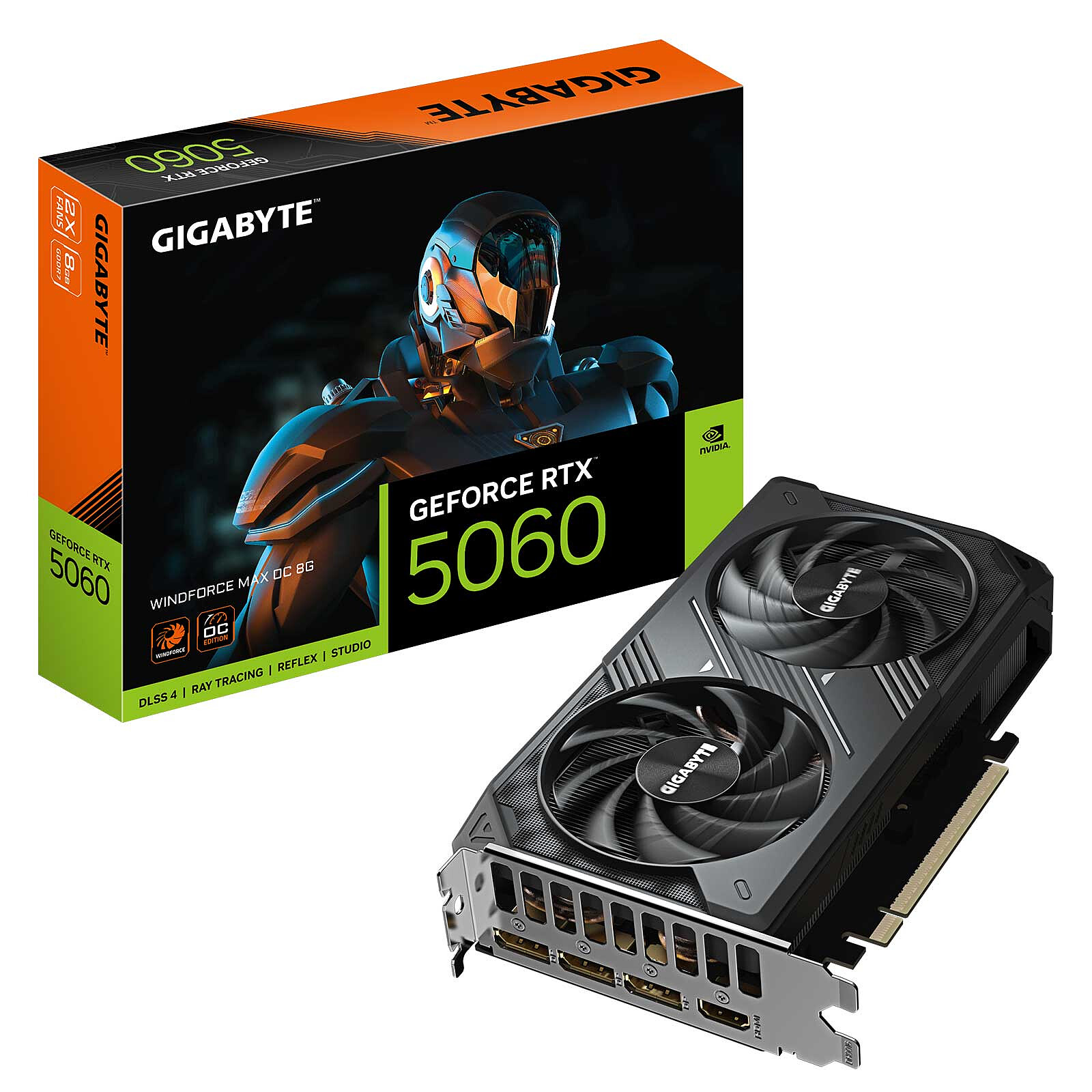 Gigabyte Gv-N5060WF2MAX Oc-8GD Graphics Card — Gigabyte
